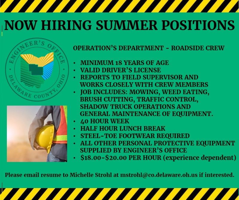 Image for the Tweet beginning: Apply Early for Summer Positions!